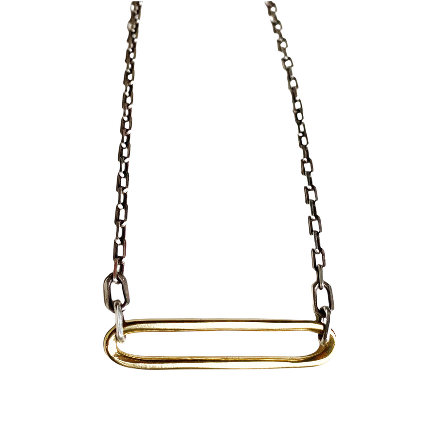 Ellipse Necklace - bronze
