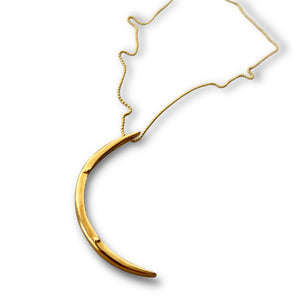Crescent Moon - Love and Gratitude - 24K gold plated