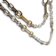 Load image into Gallery viewer, Bit Chain - Bronze &amp; Oxidized Silver
