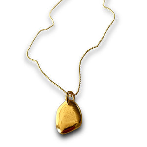 Skipping Stone - 24K gold plated