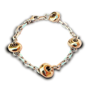 Abacus Bead Station Bracelet - Bronze