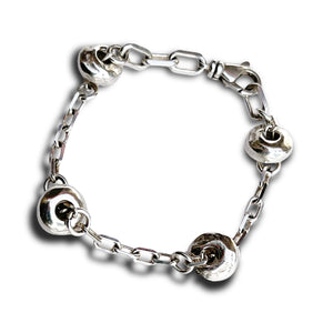 Abacus Bead Station Bracelet - Silver