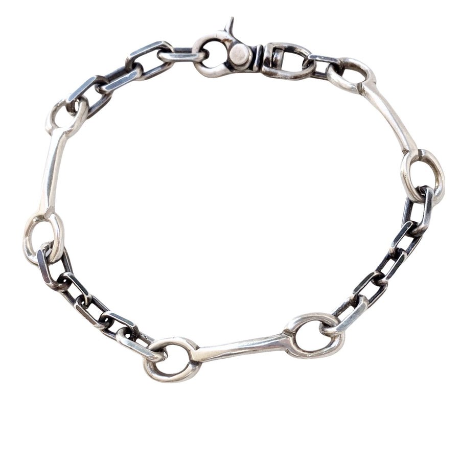 Bit Chain Bracelet - Silver & Oxidized Silver