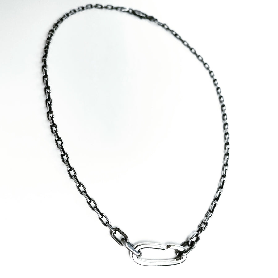 Solo C Link Necklace - Silver