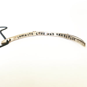 Crescent Moon - Love & Gratitude - Bronze