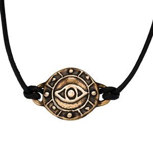 Bronze Eye Medallion - cord or chain choker