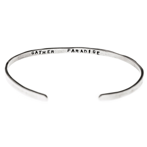 Gather Paradise cuff - silver
