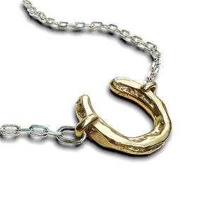 Horseshoe Tracks Necklace - Bronze