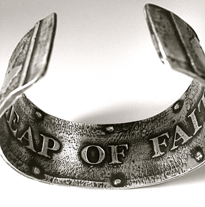 Leap of Faith - sterling silver cuff