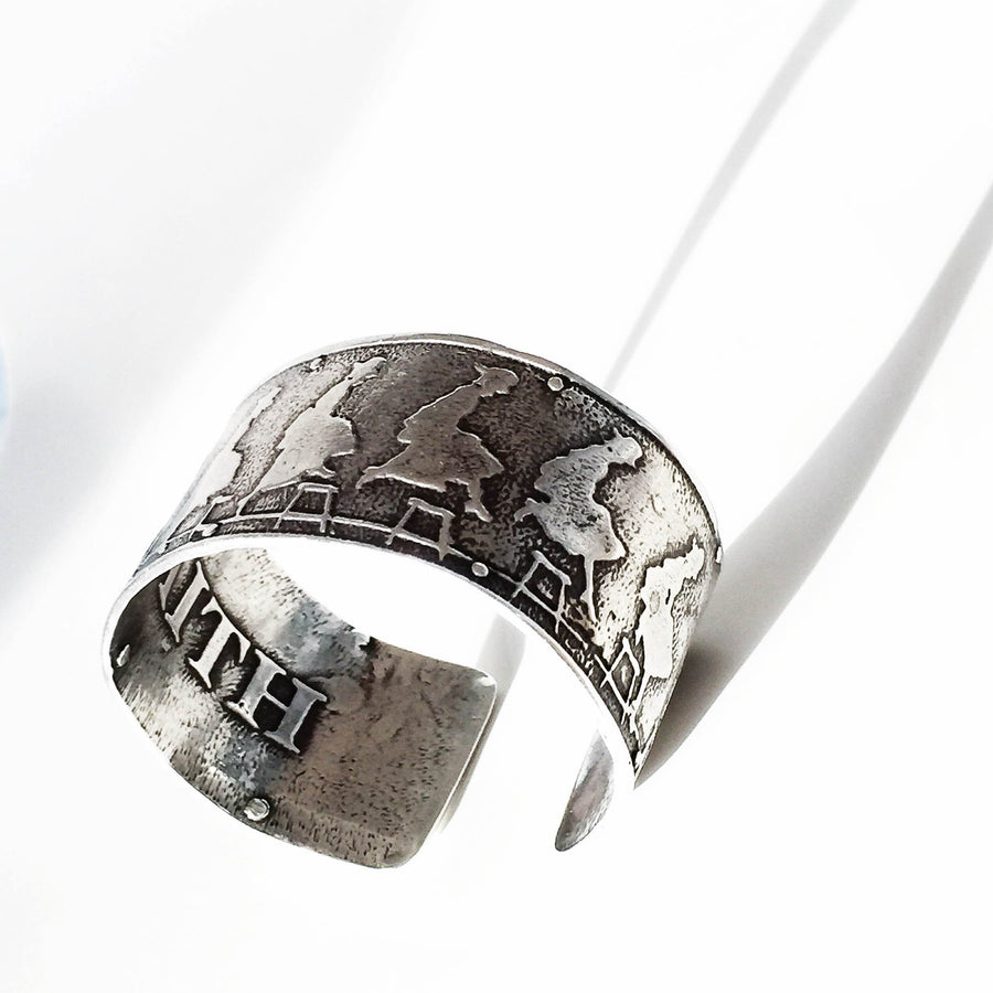 Leap of Faith - sterling silver cuff
