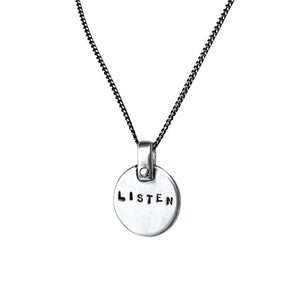 petite shema - listen - sterling silver or bronze