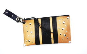 RacerX Road Wristlet - Vegetable Tanned Natural & Black