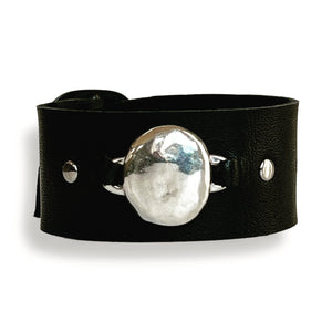 Celestial Touch Stone Cuff - Silver