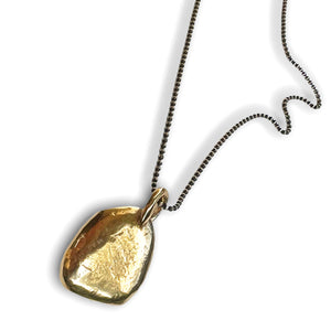 Skipping Stone Pendant - Bronze