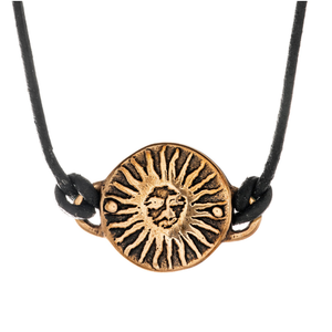 Bronze Sun Medallion - Cord