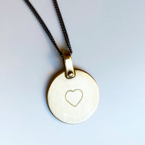 Blank Round Bronze Pendant