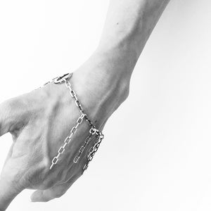 Fringe Silver Chain Bracelet